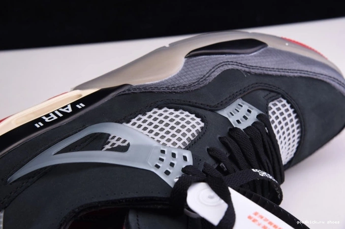 Bred Air 4 Retro Off x CV9388-001 White Jordan 0810